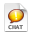 iChat Yellow Chat Icon 32x32 png